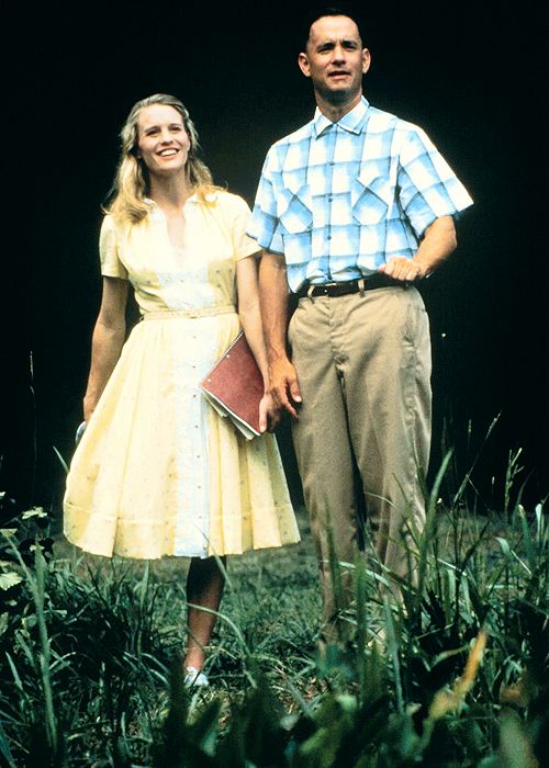 Jenny Curran (jouée par Robin Wright) et Forrest Gump (joué par Tom Hanks), vers 1962